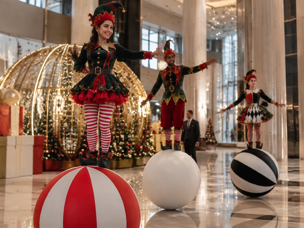 Festive Roaming Balancing Balls festive entertainment Dubai