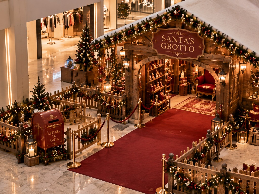 Santa's Grotto venue activation Dubai